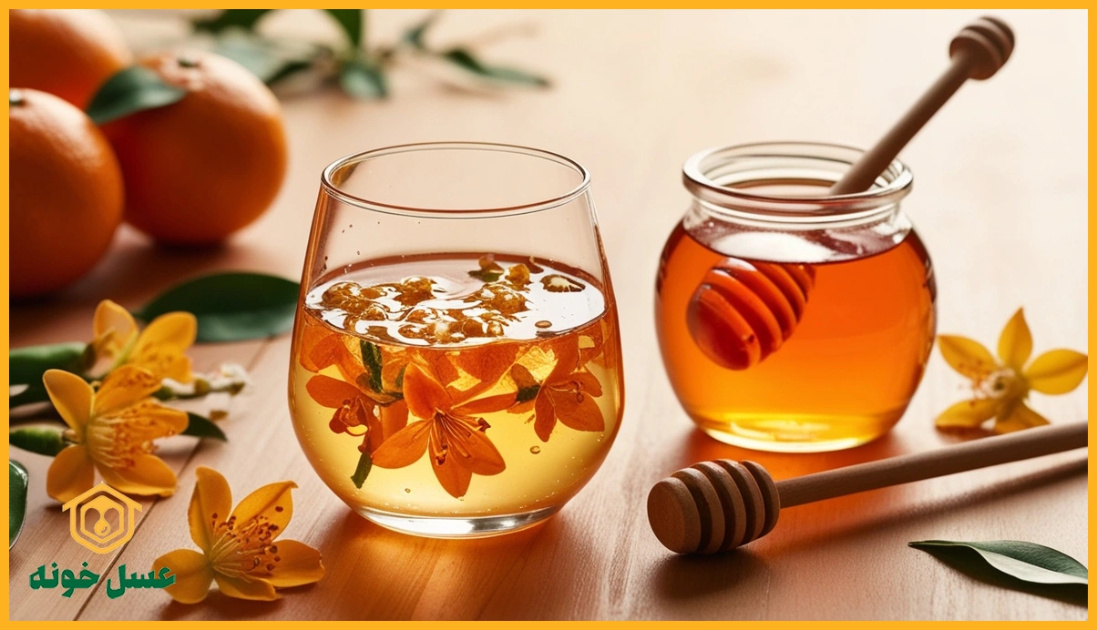 خواص عرق بهار نارنج با عسل بهار