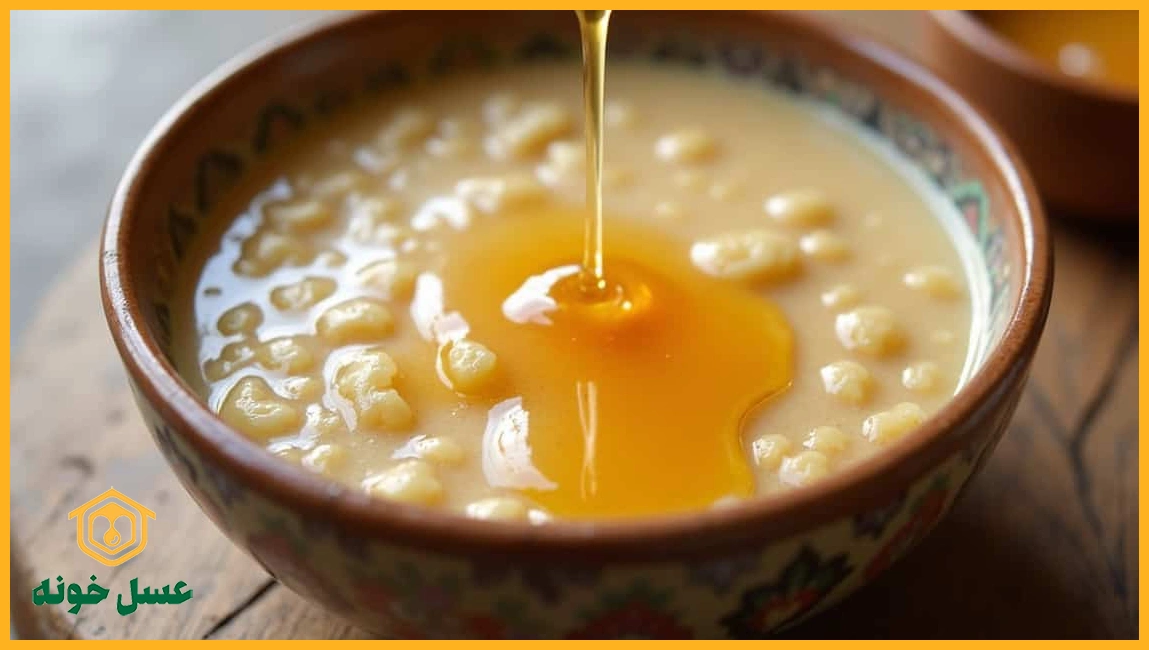 طرز تهیه فرنی با عسل