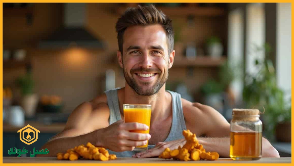 خواص زردچوبه و عسل برای آقایان