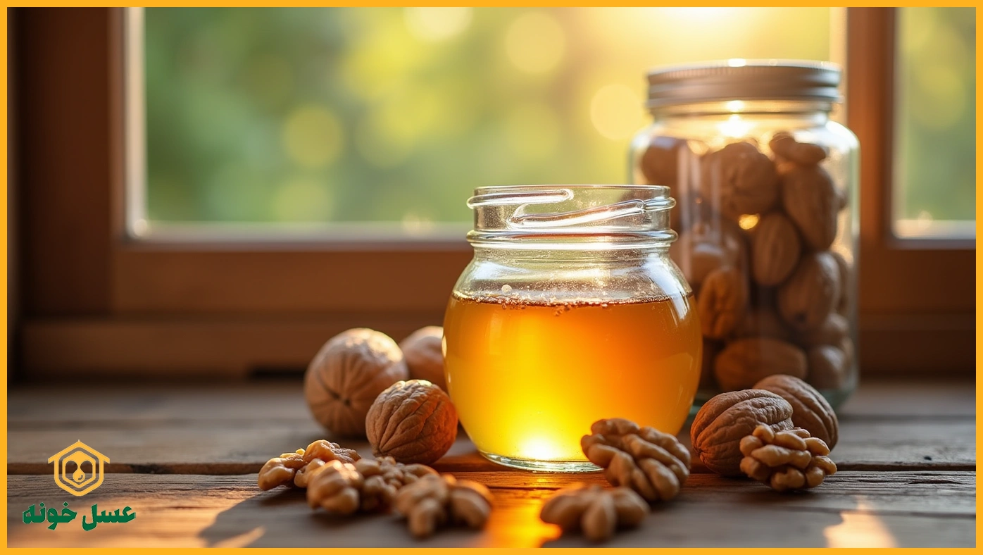 عسل و گردو برای لاغری